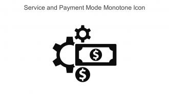 Service And Payment Mode Monotone Icon In Powerpoint Pptx Png And Editable Eps Format