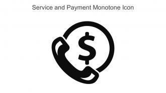 Service And Payment Monotone Icon In Powerpoint Pptx Png And Editable Eps Format