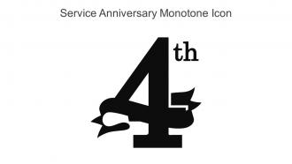 Service Anniversary Monotone Icon In Powerpoint Pptx Png And Editable Eps Format