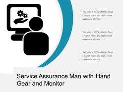 Service Assurance Man With Hand Gear And Monitor