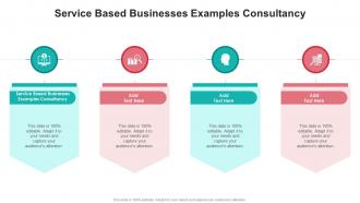 Service Based Businesses Examples Consultancy In Powerpoint And Google Slides Cpb