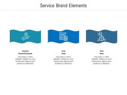 Service brand elements ppt powerpoint presentation file example topics cpb