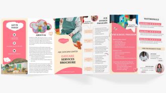 Service Brochure Daycare Trifold