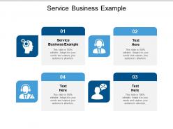 Service business example ppt powerpoint presentation icon background image cpb