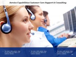 Service Capability Customer Service Capabilities Track Records And Performance