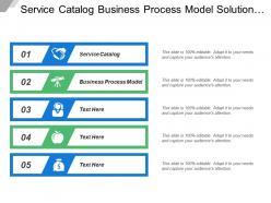 Service catalog business process model solution prototype strategic planning