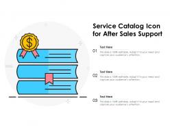 Service catalog icon for after sales support