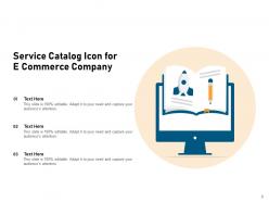 Service catalog icon industry automobile commerce company sales support