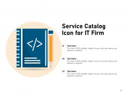 Service catalog icon industry automobile commerce company sales support