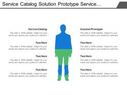 Service catalog solution prototype service design service audit