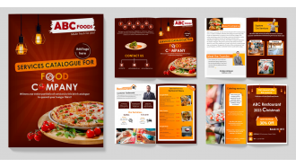 Service Catalogue For Food Company Bifold