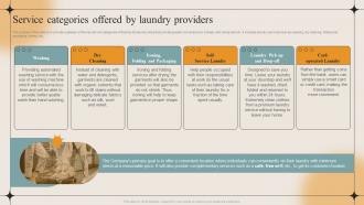 Service Categories Offered By Laundry Providers Laundry Business Plan BP SS
