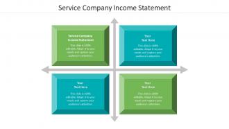 Service company income statement ppt powerpoint presentation model structure cpb