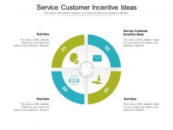 Service customer incentive ideas ppt powerpoint presentation professional file formats cpb