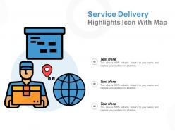 Service Delivery Highlights Icon With Map