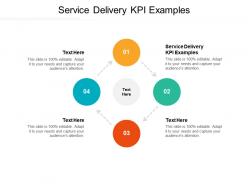 Service delivery kpi examples ppt powerpoint presentation show sample cpb