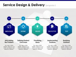 Service design and delivery articulating the problem prioritizing ideas