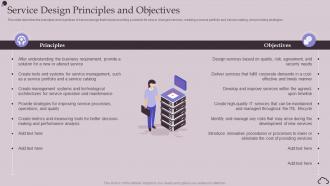 Service Design Principles And Objectives It Infrastructure Library Ppt Sample