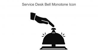 Service Desk Bell Monotone Icon In Powerpoint Pptx Png And Editable Eps Format