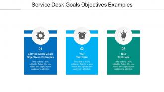 Service desk goals objectives examples ppt powerpoint presentation model themes cpb