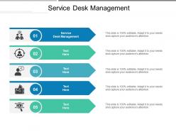 Service desk management ppt powerpoint presentation model background images cpb