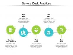 Service desk practices ppt powerpoint presentation icon influencers cpb