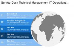 Service desk technical management it operations management application management