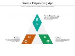 Service dispatching app ppt powerpoint presentation professional model cpb