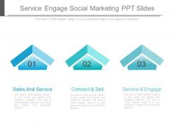 Service engage social marketing ppt slide