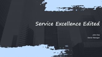 Service Excellence Edited PPT Summary ACP