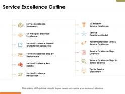 Service excellence outline ppt powerpoint presentation file layouts