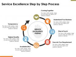 Service excellence step by step process ppt powerpoint presentation file model