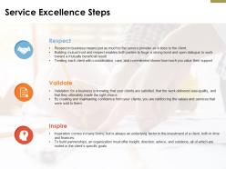 Service excellence steps respect ppt powerpoint presentation file portfolio