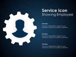 Service Icon Showing Employee