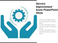 Service improvement icons powerpoint show