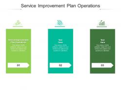 Service improvement plan operations ppt powerpoint presentation inspiration cpb