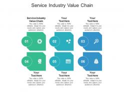 Service industry value chain ppt powerpoint presentation model icons cpb