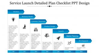 Service launch detailed plan checklist ppt design