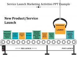 Service launch marketing activities ppt example