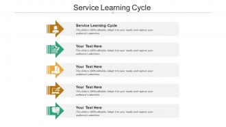 Service learning cycle ppt powerpoint presentation professional background images cpb