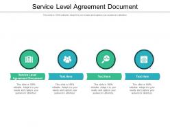 Service level agreement document ppt powerpoint styles portfolio cpb