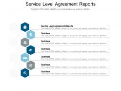 Service level agreement reports ppt powerpoint presentation pictures rules cpb