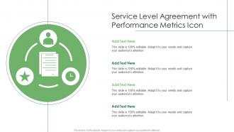 Service Level Agreement With Performance Metrics Icon