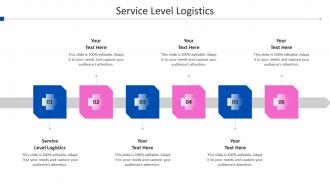 Service Level Logistics Ppt Powerpoint Presentation Pictures Grid Cpb