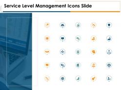 Service level management icons slide growth server ppt powerpoint presentation portfolio tips