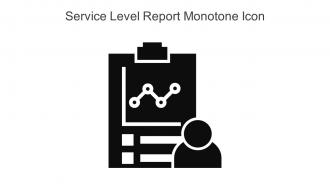 Service Level Report Monotone Icon In Powerpoint Pptx Png And Editable Eps Format