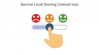 Service Level Scoring Colored Icon In Powerpoint Pptx Png And Editable Eps Format
