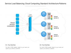 Service load balancing cloud computing standard architecture patterns ppt powerpoint slide