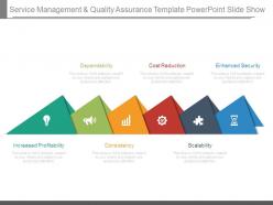 Service Management And Quality Assurance Template Powerpoint Slide Show