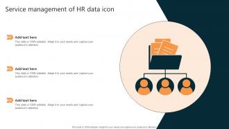 Service Management Of Hr Data Icon
